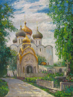Новодевичий монастырь размер 40х30 цена 17000 рублей